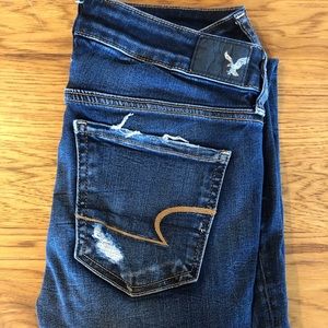 barely worn American Eagle holy skinny jeans